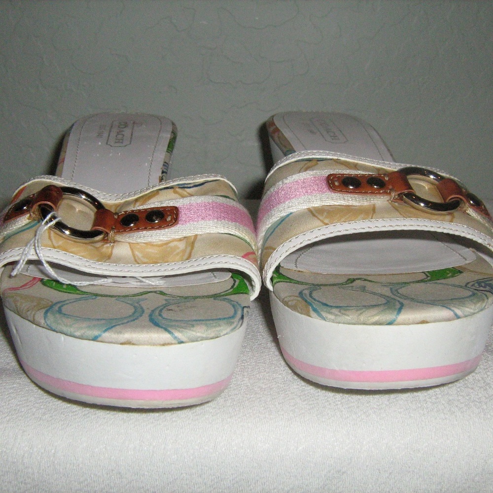 Coach platform sandals